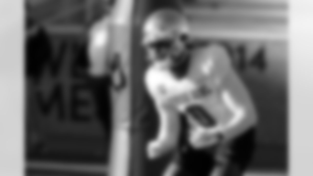 American Team wide receiver Malachi Fields (0), of Notre Dame, runs through drills during practice for the Senior Bowl NCAA college football game Tuesday, Jan. 27, 2026, in Mobile, Ala. (AP Photo/Butch Dill)