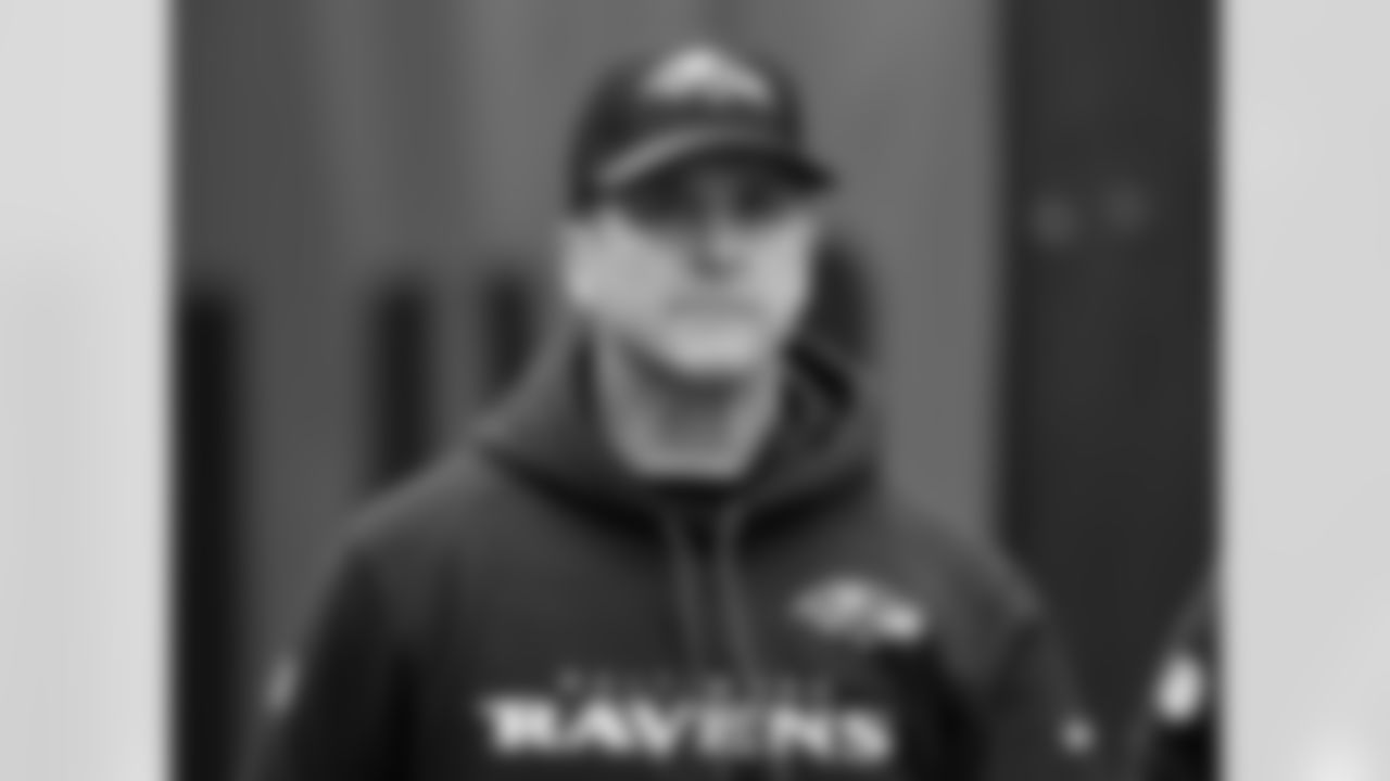 Baltimore Ravens head coach John Harbaugh looks on before an NFL football game between the Baltimore Ravens and the Cleveland Browns, Sunday, Dec. 17, 2017, in Cleveland. (AP Photo/David Richard)