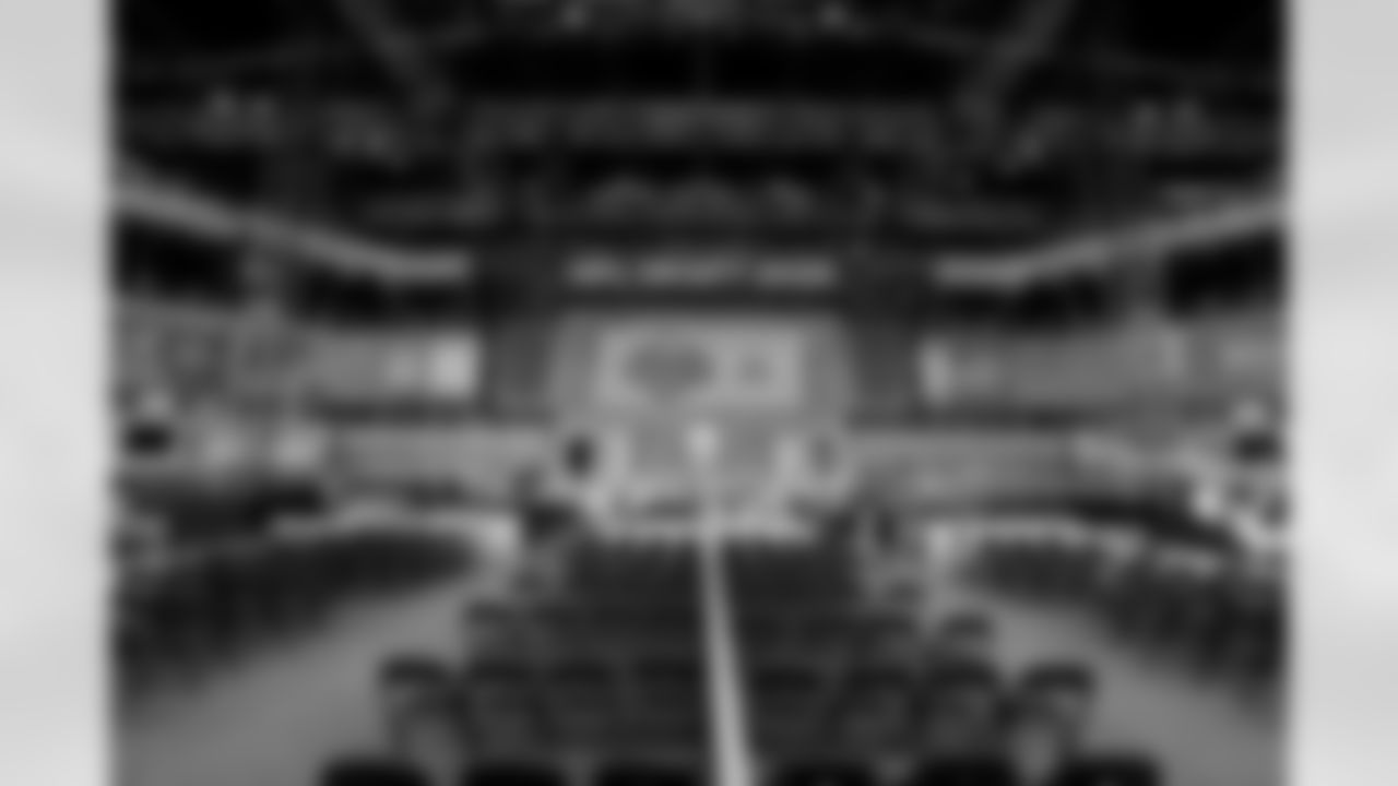 A general view of the stage prior to the 2025 NFL Draft on Thursday, April 24, 2025 in Green Bay, Wisconsin. (Lauren Leigh Bacho/NFL)