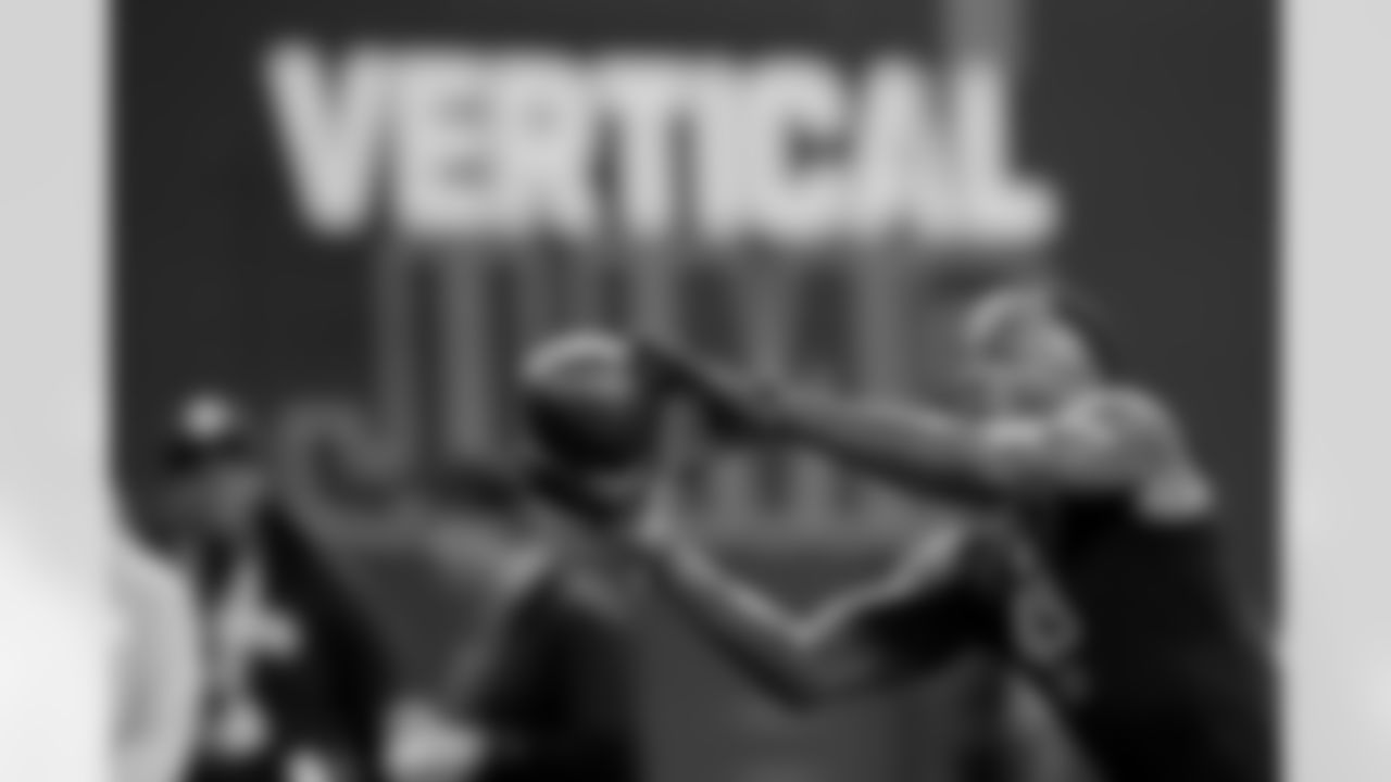 Oklahoma defensive back Robert Spears-Jennings (48) participates in a drill during the 2026 NFL Scouting Combine on Friday, February 27, 2026 in Indianapolis, Indiana. (Lauren Leigh Bacho/NFL)