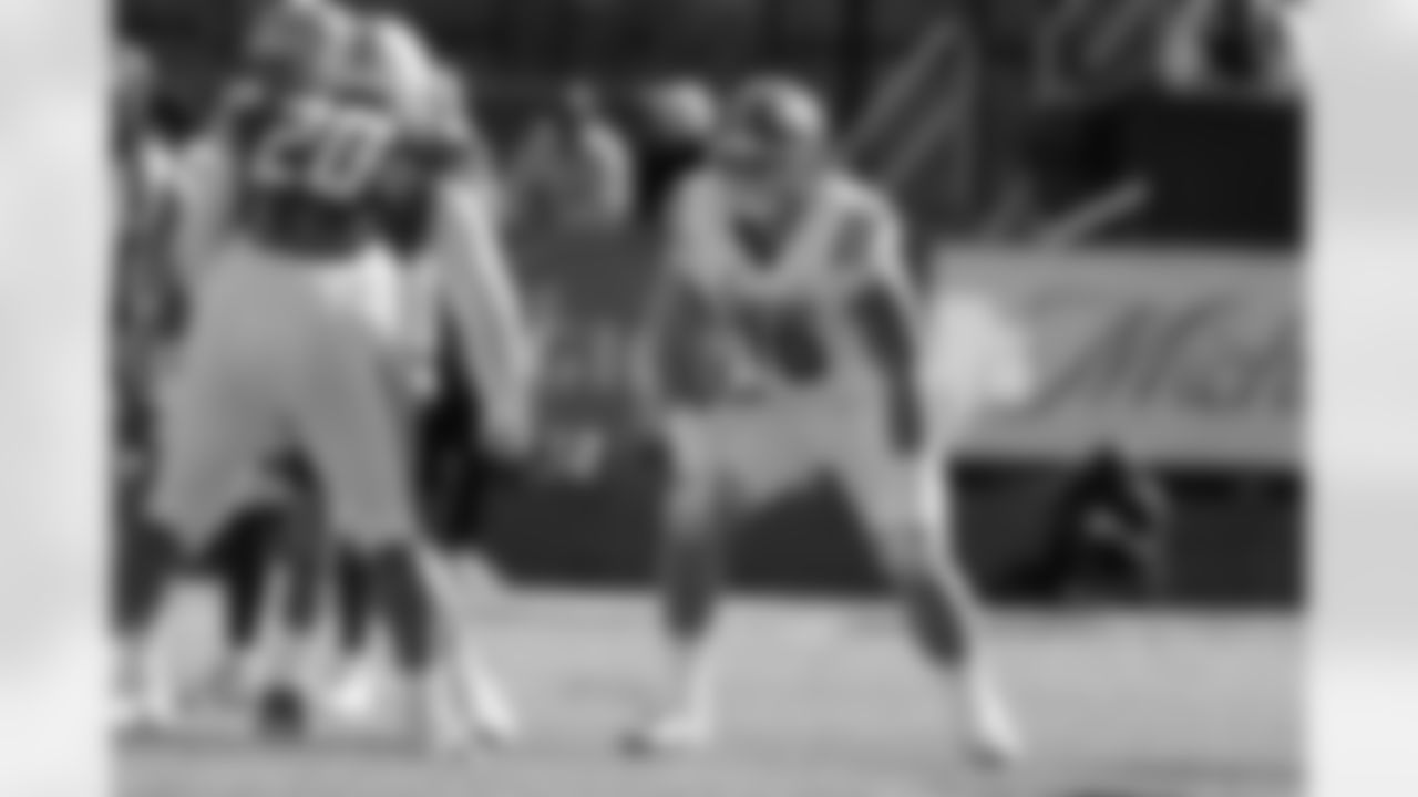 American Team offensive lineman Austin Barber (78), of Florida, during the first half of the Senior Bowl NCAA college football game Saturday, Jan. 31, 2026, in Mobile, Ala. (AP Photo/Butch Dill)