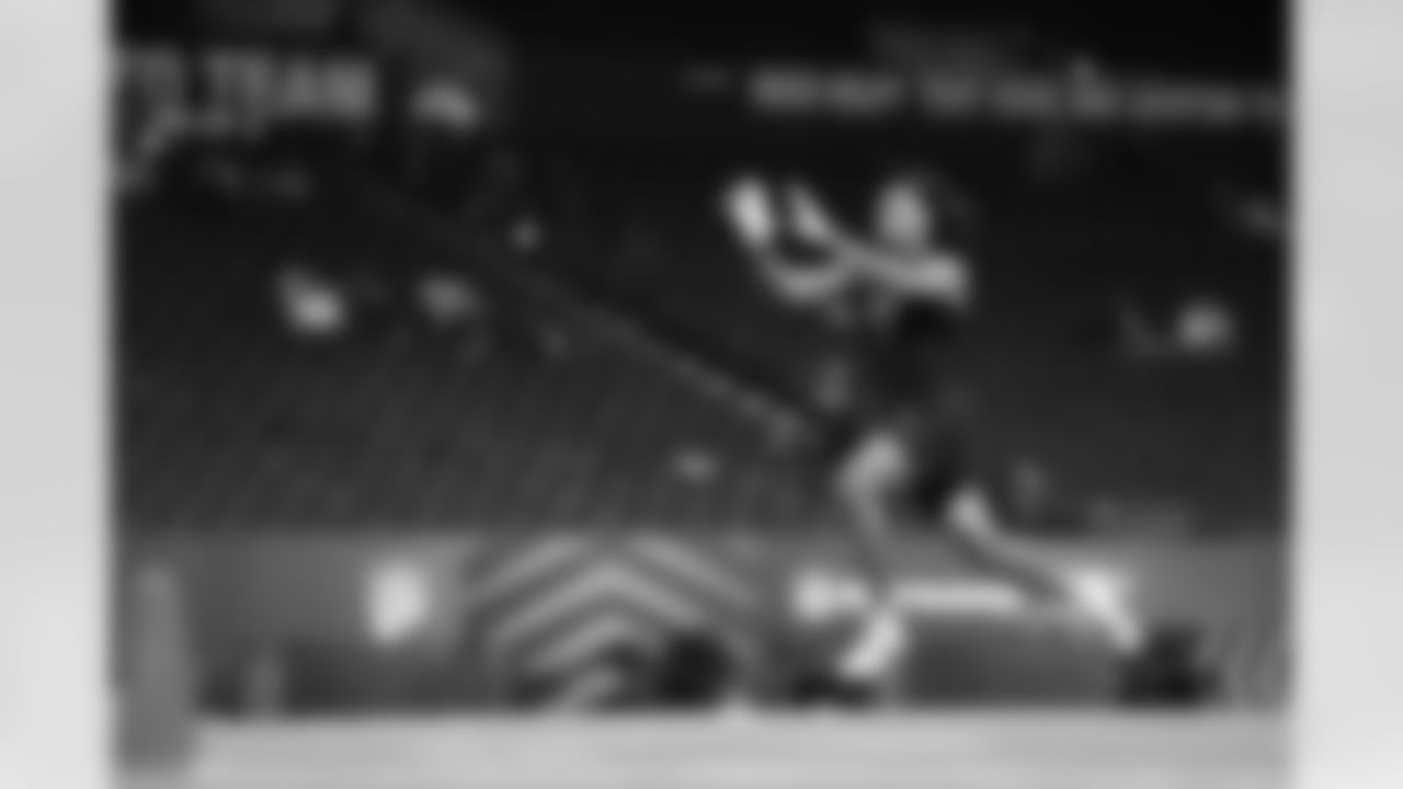 Arizona defensive back Genesis Smith (47) participates in a drill during the 2026 NFL Scouting Combine on Friday, February 27, 2026 in Indianapolis, Indiana. (Cooper Neill/NFL)