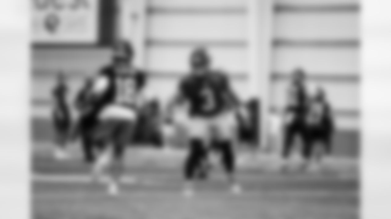 WR Darius Slayton (18) and QB Russell Wilson (3)