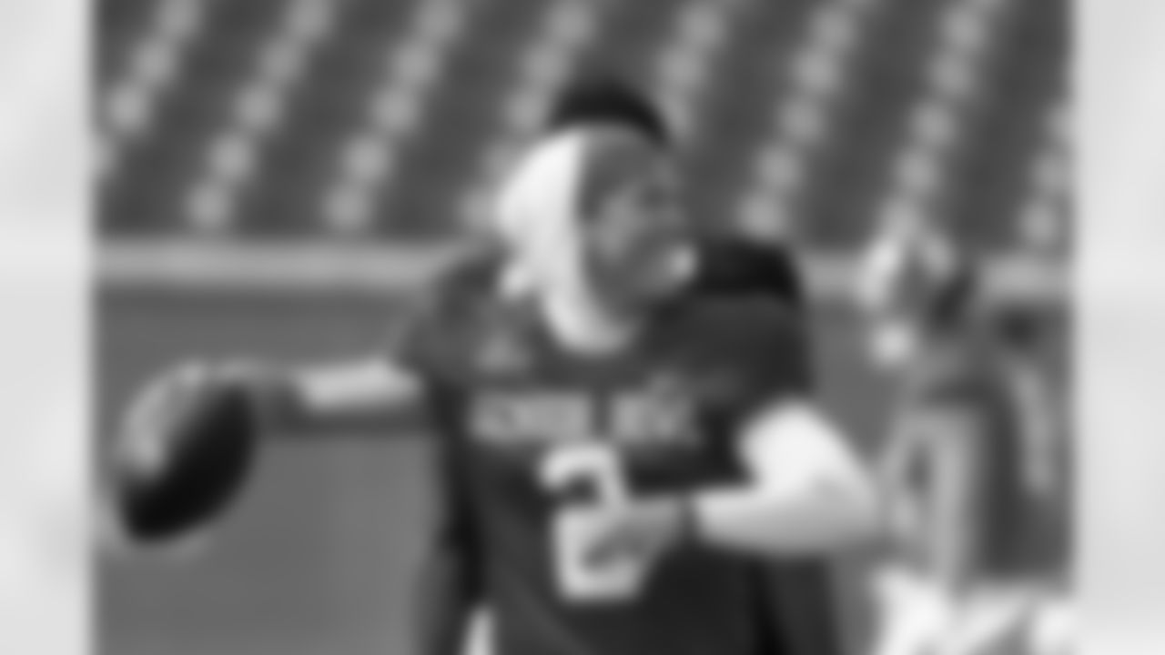 American team quarterback Jaxson Dart of Mississippi (2) runs through drills during practice for the Senior Bowl NCAA college football game, Thursday, Jan. 30, 2025, in Mobile, Ala. (AP Photo/Butch Dill)