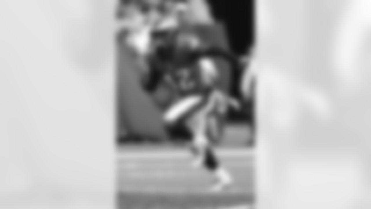 Philadelphia Eagles safety K'Von Wallace (42) runs downfield as he covers a kickoff return in an NFL wild-card playoff football game against the Tampa Bay Buccaneers, Sunday, Jan. 16 2022, in Tampa, Fla. The Buccaneers defeated the Eagles 31-15. (Margaret Bowles via AP)
