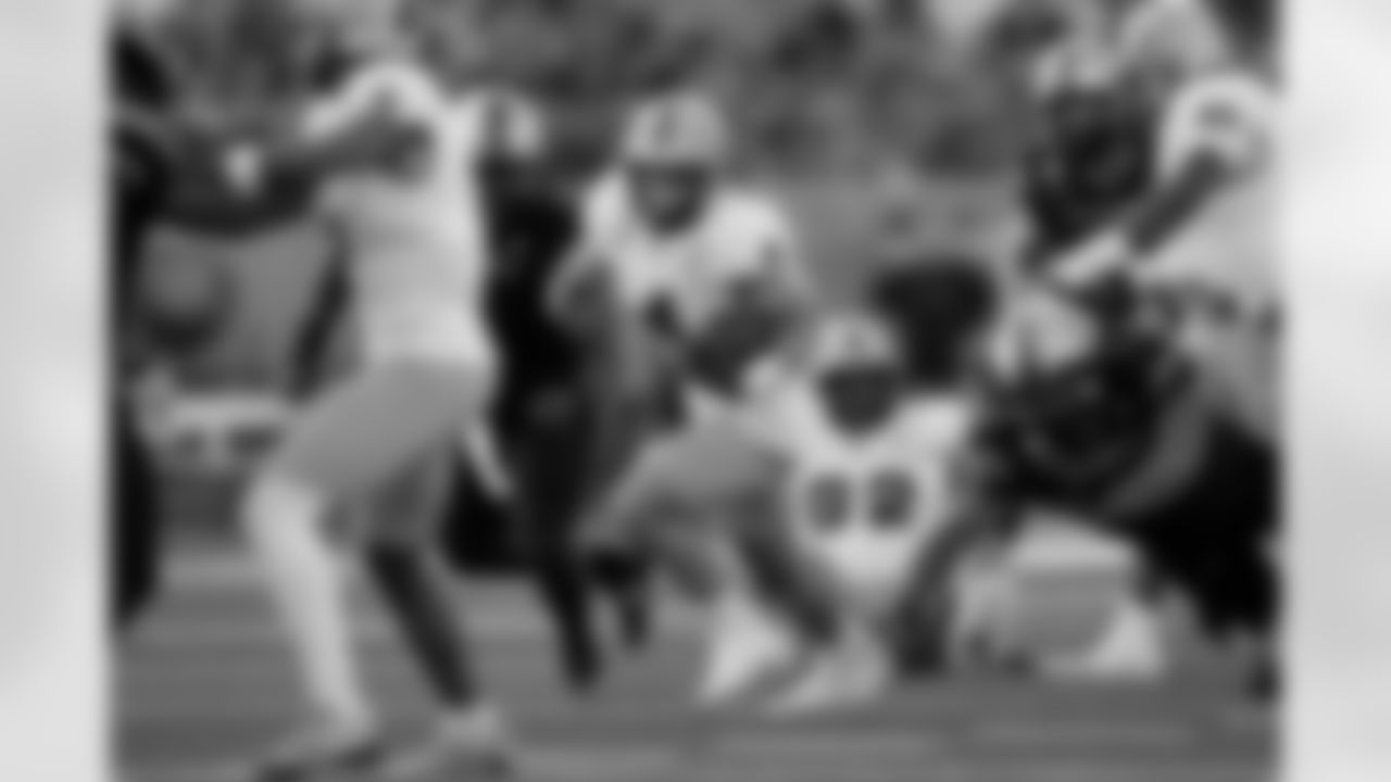 Arizona State running back Cam Skattebo (4) during the first half of an NCAA college football game against Texas State in San Marcos, Texas, Thursday, Sept. 12, 2024. (AP Photo/Eric Gay)