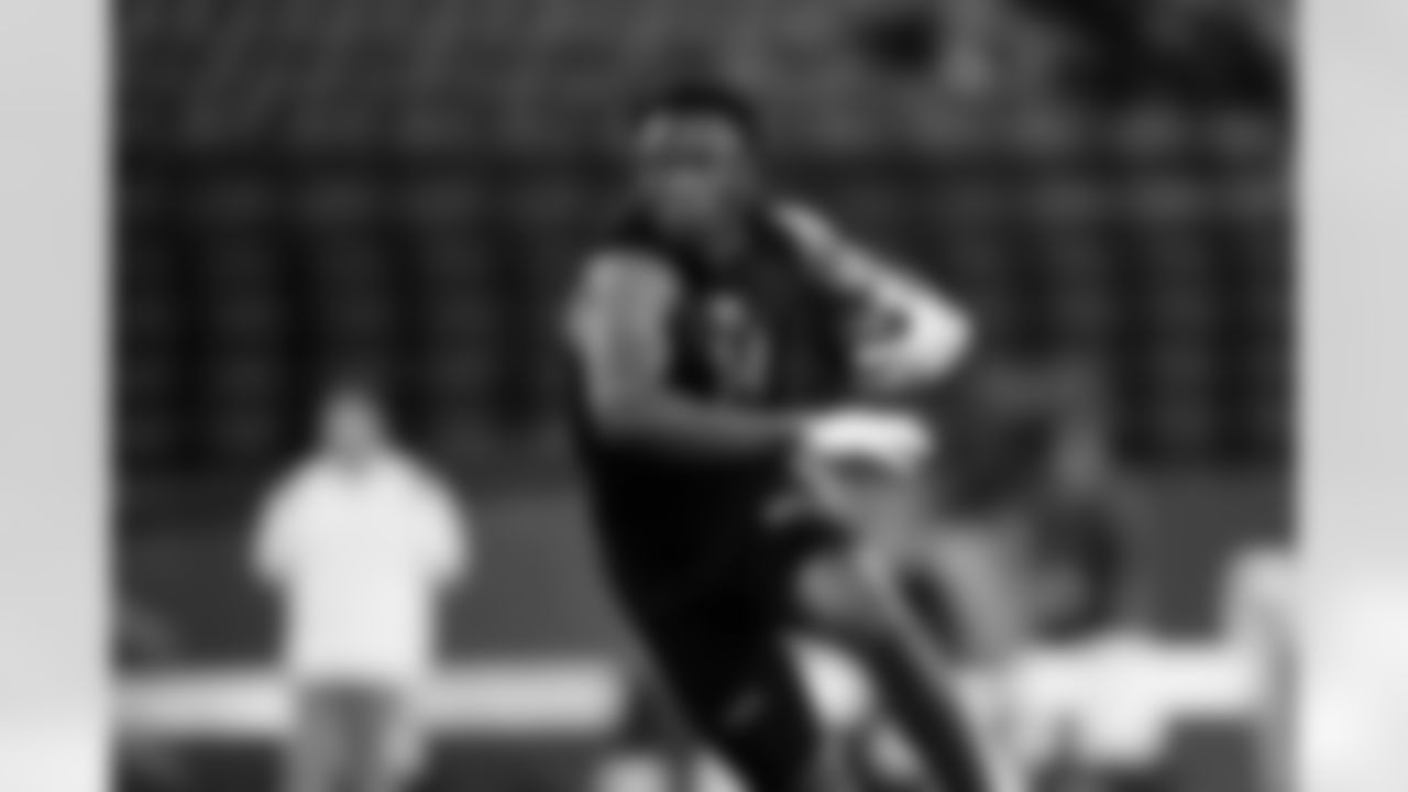 Tennessee defensive back Colton Hood (14) participates in a drill during the 2026 NFL Scouting Combine on Friday, February 27, 2026 in Indianapolis, Indiana. (Cooper Neill/NFL)