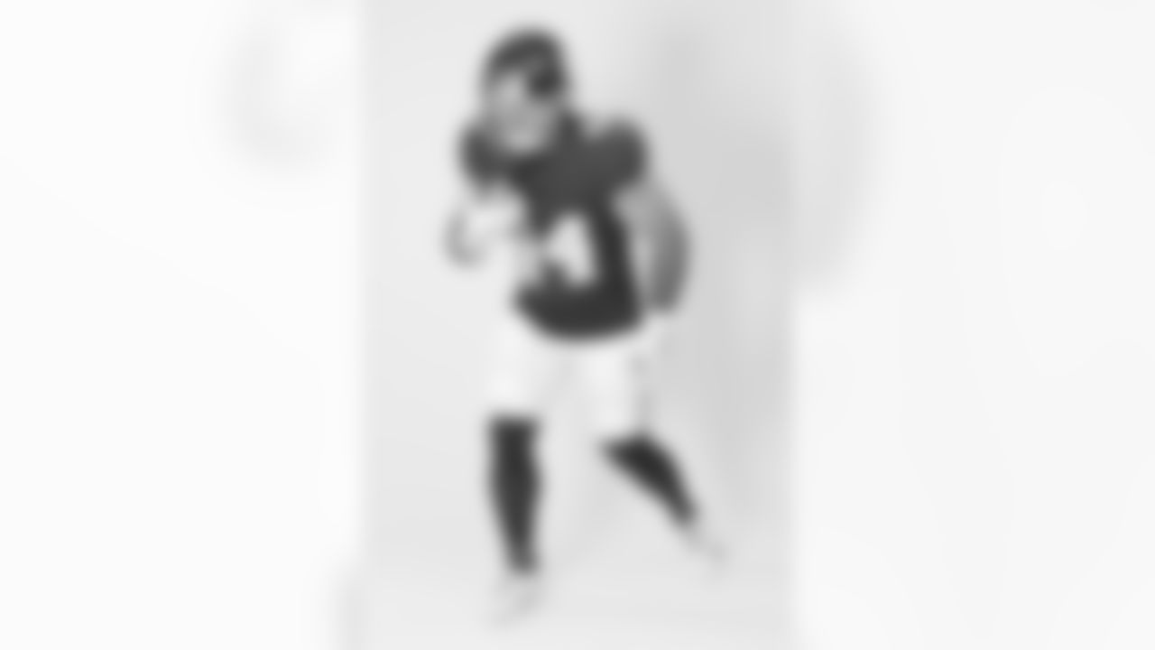 New York Giants running back Cam Skattebo (44) poses for a portrait during the NFLPA Rookie Premiere on Saturday, May 17, 2025 in Thousand Oaks, Calif. (Ben Liebenberg/NFL)