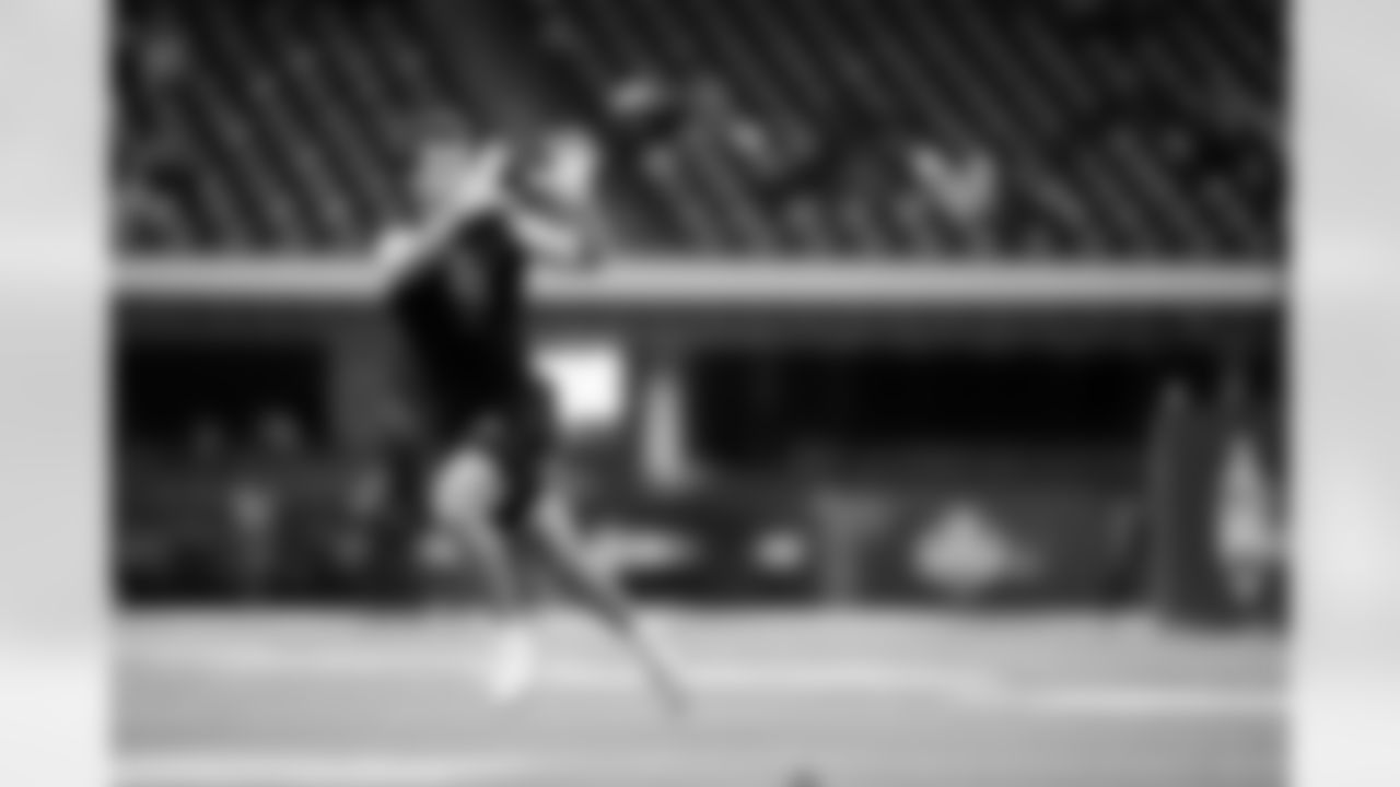 Texas defensive back Michael Taaffe (51) participates in a drill during the 2026 NFL Scouting Combine on Friday, February 27, 2026 in Indianapolis, Indiana. (Cooper Neill/NFL)