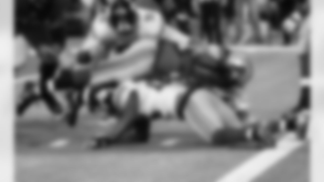 Detroit Lions running back Joique Bell (35) falls short of the goal line during the second half of an NFL football game against the New York Giants in Detroit, Sunday, Dec. 22, 2013. (AP Photo/Bill Fundaro)