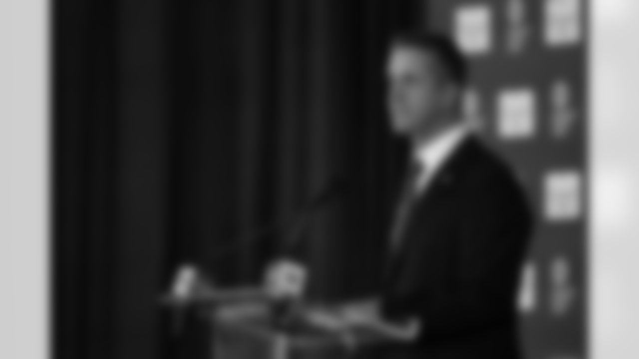 New York Giants head coach John Harbaugh speaks to the media after being introduced during a news conference at the teams NFL football training facility Tuesday, Jan. 20, 2026, in East Rutherford, N.J. (AP Photo/Adam Hunger)