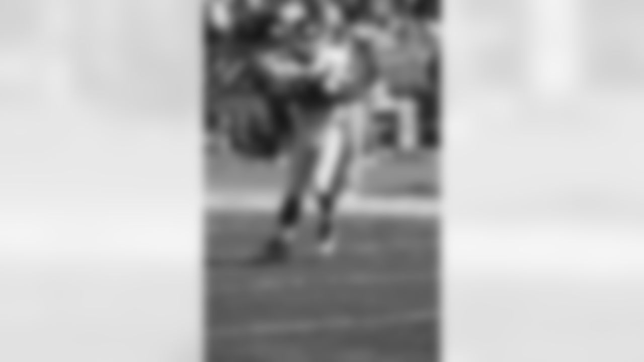 New York Giants wide receiver Chris Calloway (80) hauls in a catch against the Green Bay Packers in Green Bay, WI, Sep. 17, 1995. (Paul Spinelli via AP)