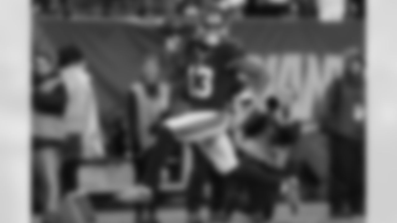 New York Giants wide receiver Odell Beckham (13) during an NFL regular season game against the Detroit Lions on Sunday, Dec. 18, 2016 in East Rutherford, N.J. The Giants won, 17-6. (Ric Tapia via AP)