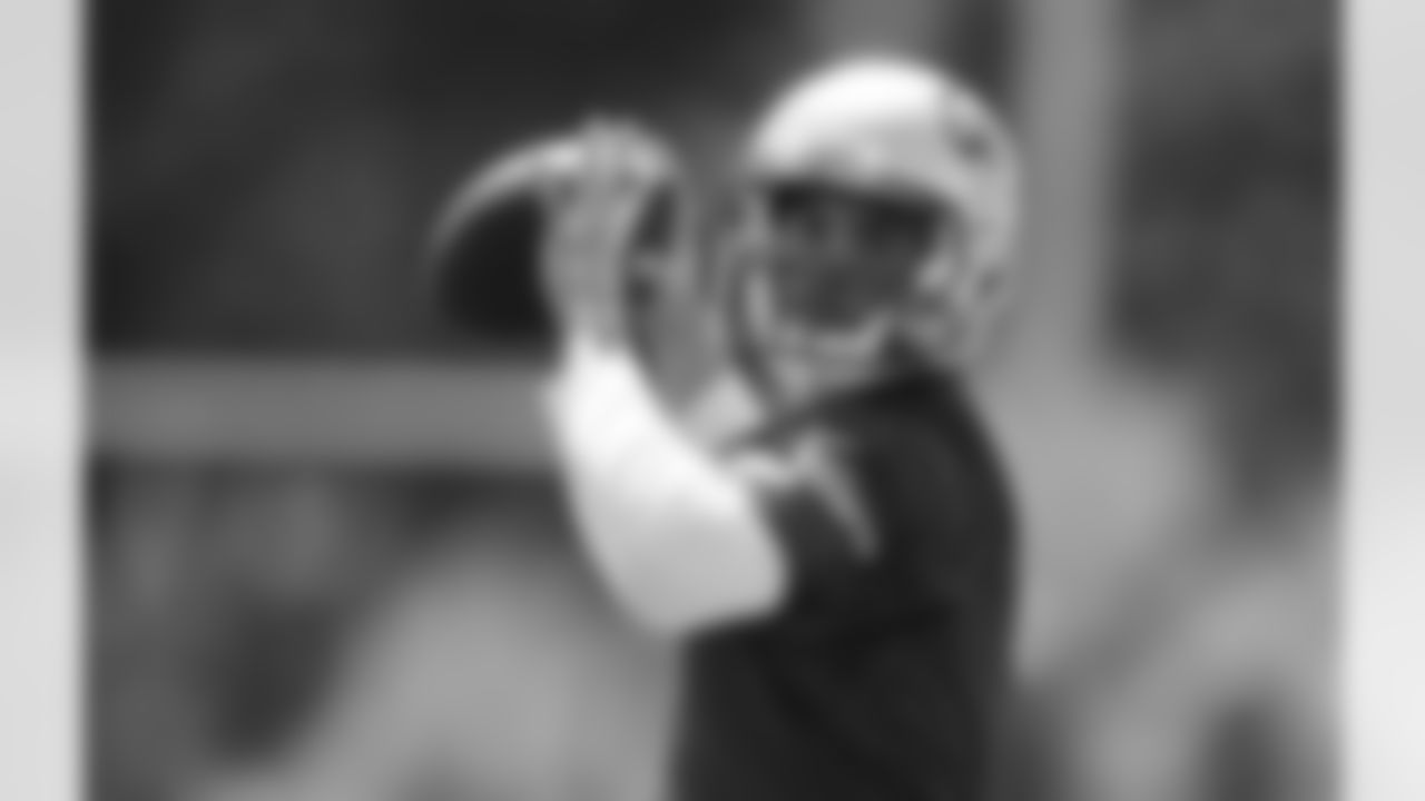 New England Patriots quarterback Mike Kafka during a team practice in Foxborough, Mass., Tuesday, June 4, 2013. (AP Photo/Charles Krupa)