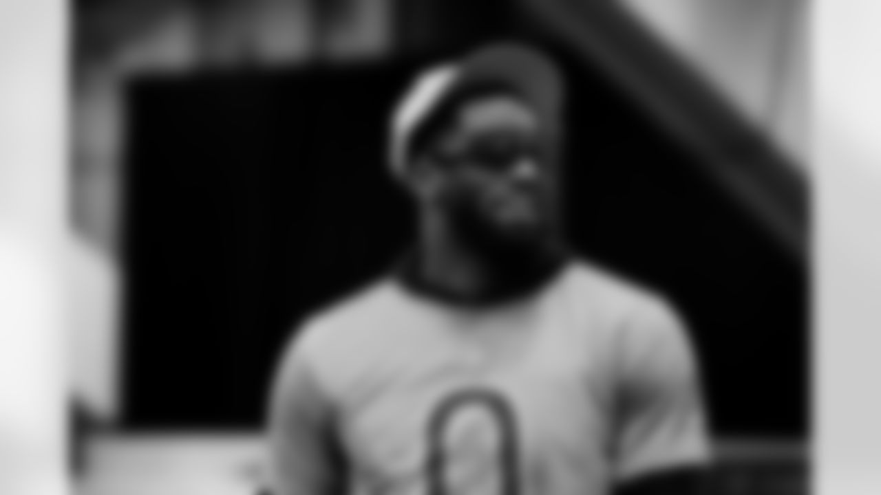 New York Giants linebacker Brian Burns (0) participates during a Pro Bowl team practice on Monday, February 2, 2026 in San Francisco. (Kara Durrette/NFL)