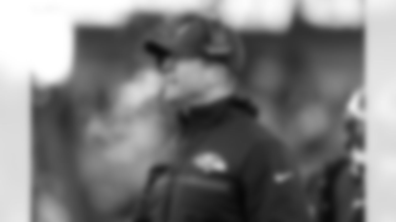 Baltimore Ravens head coach John Harbaugh talks to an official during an NFL football game against the Baltimore Ravens, Sunday, Dec. 14, 2025, in Cincinnati. (AP Photo/Kareem Elgazzar)