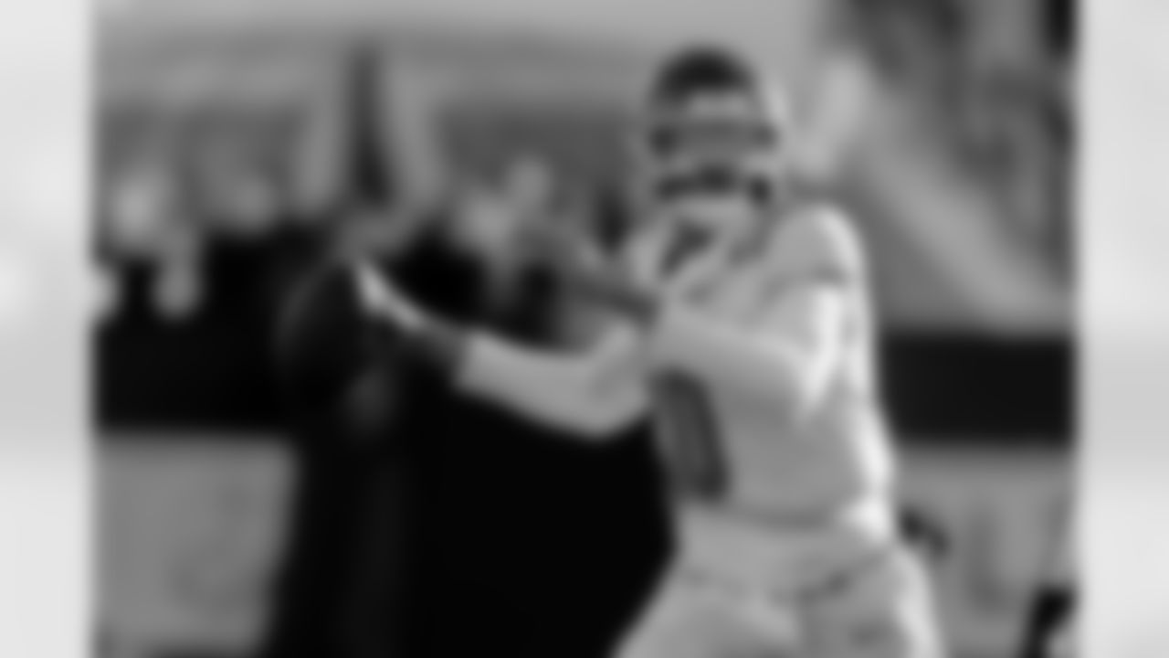 American Team quarterback Taylen Green (10), of Arkansas, throws a pass during the second half of the Senior Bowl NCAA college football game Saturday, Jan. 31, 2026, in Mobile, Ala. (AP Photo/Butch Dill)