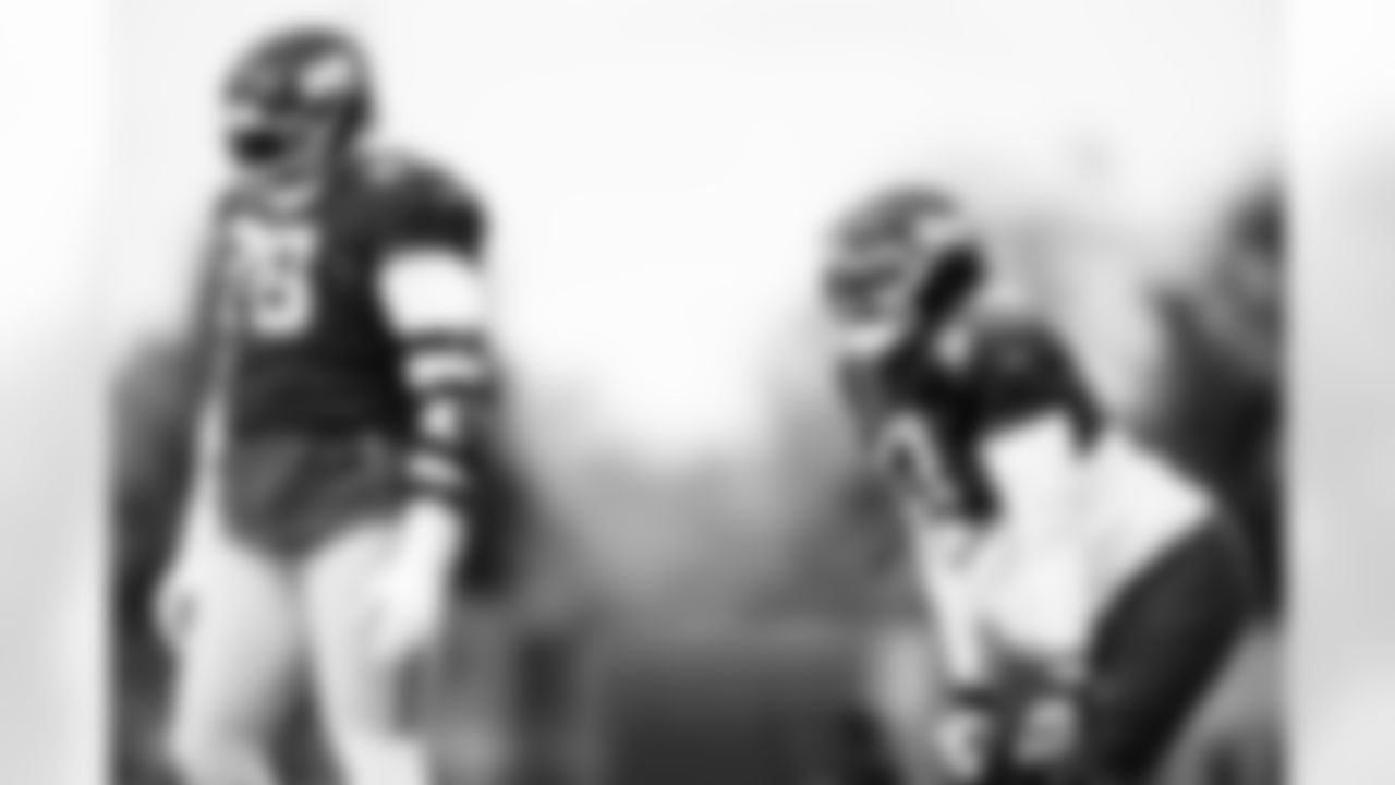 T Andrew Thomas (78) and OL Marcus Mbow (71)