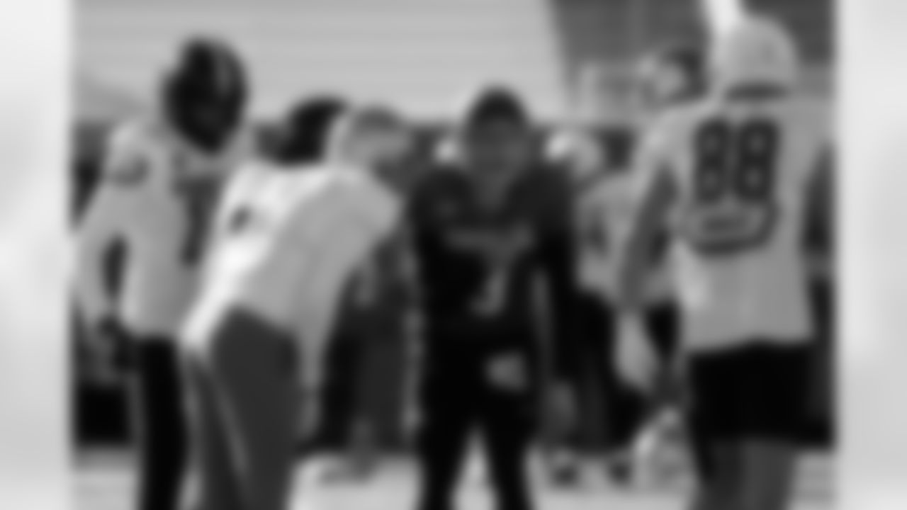 National Team quarterback Cole Payton (9), of North Dakota State, runs through drills during practice for the Senior Bowl NCAA college football game Tuesday, Jan. 27, 2026, in Mobile, Ala. (AP Photo/Butch Dill)