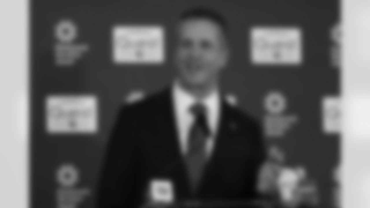 New York Giants head coach John Harbaugh speaks to the media after being introduced during a news conference at the teams NFL football training facility Tuesday, Jan. 20, 2026, in East Rutherford, N.J. (AP Photo/Adam Hunger)