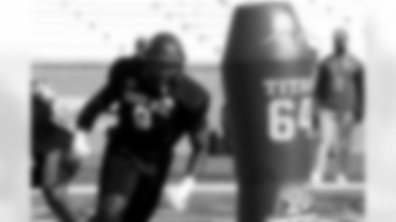 National team defensive lineman Darius Alexander of Toledo (9) runs through drills during practice for the Senior Bowl NCAA college football game, Wednesday, Jan. 29, 2025, in Mobile, Ala. (AP Photo/Butch Dill)