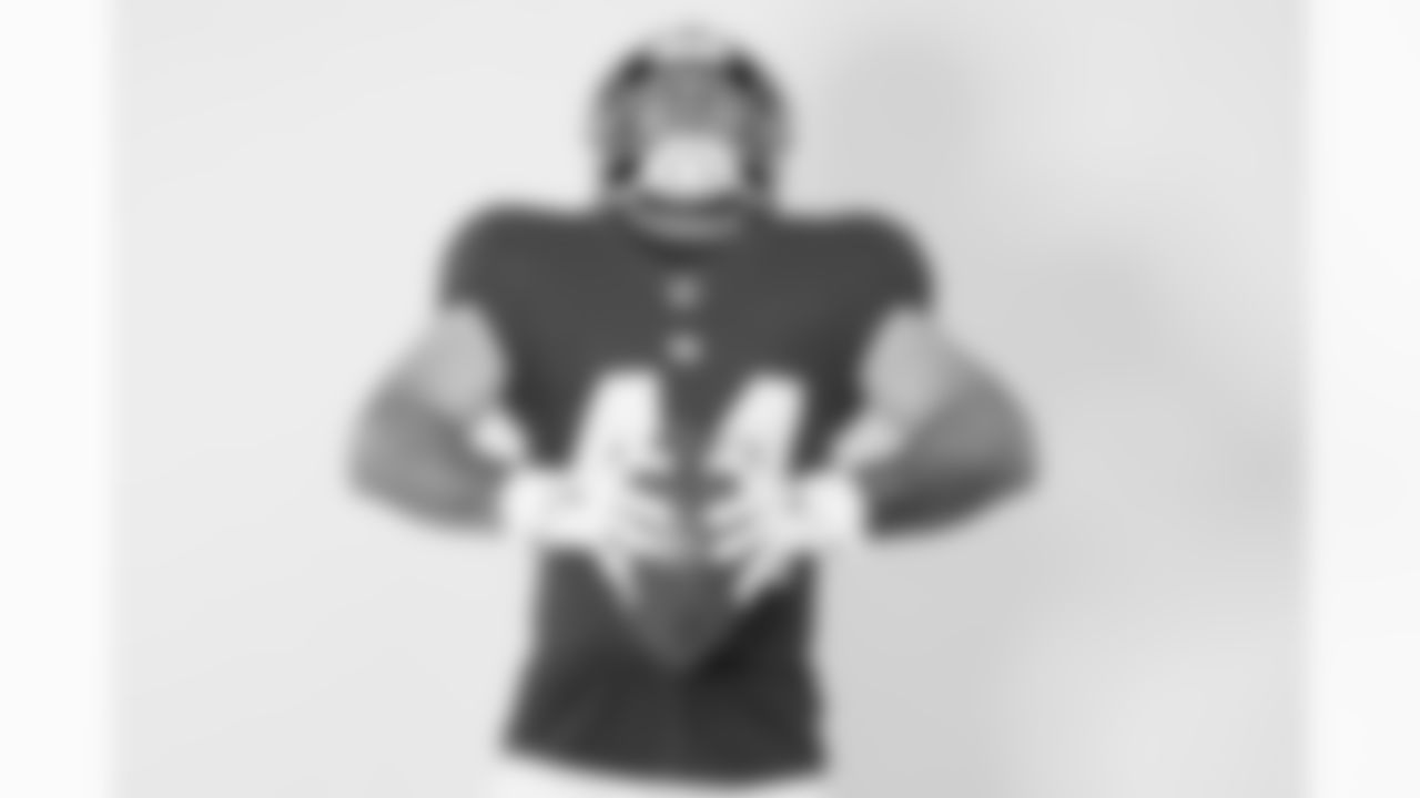 New York Giants running back Cam Skattebo (44) poses for a portrait during the NFLPA Rookie Premiere on Saturday, May 17, 2025 in Thousand Oaks, Calif. (Ben Liebenberg/NFL)