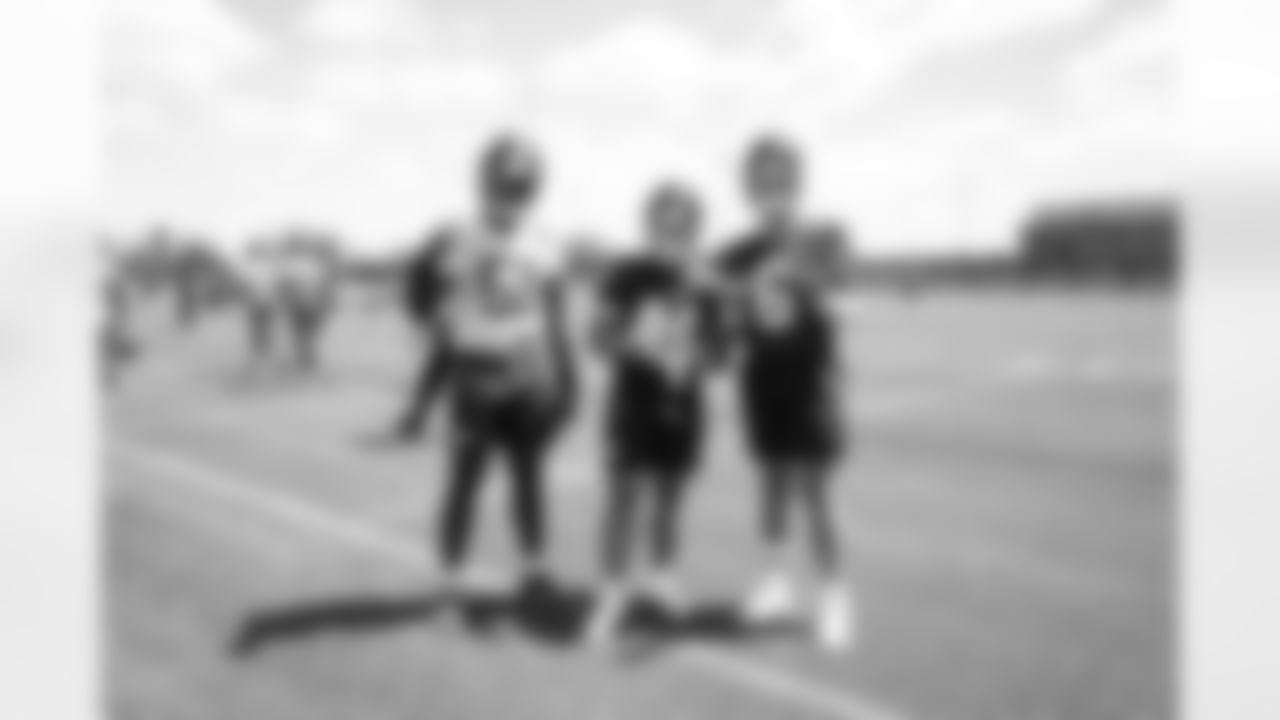 2025 New York Giants Rookie Mini Camp,OLB Abdul Carter (51), RB Cam Skattebo (44), QB Jaxson Dart (6)