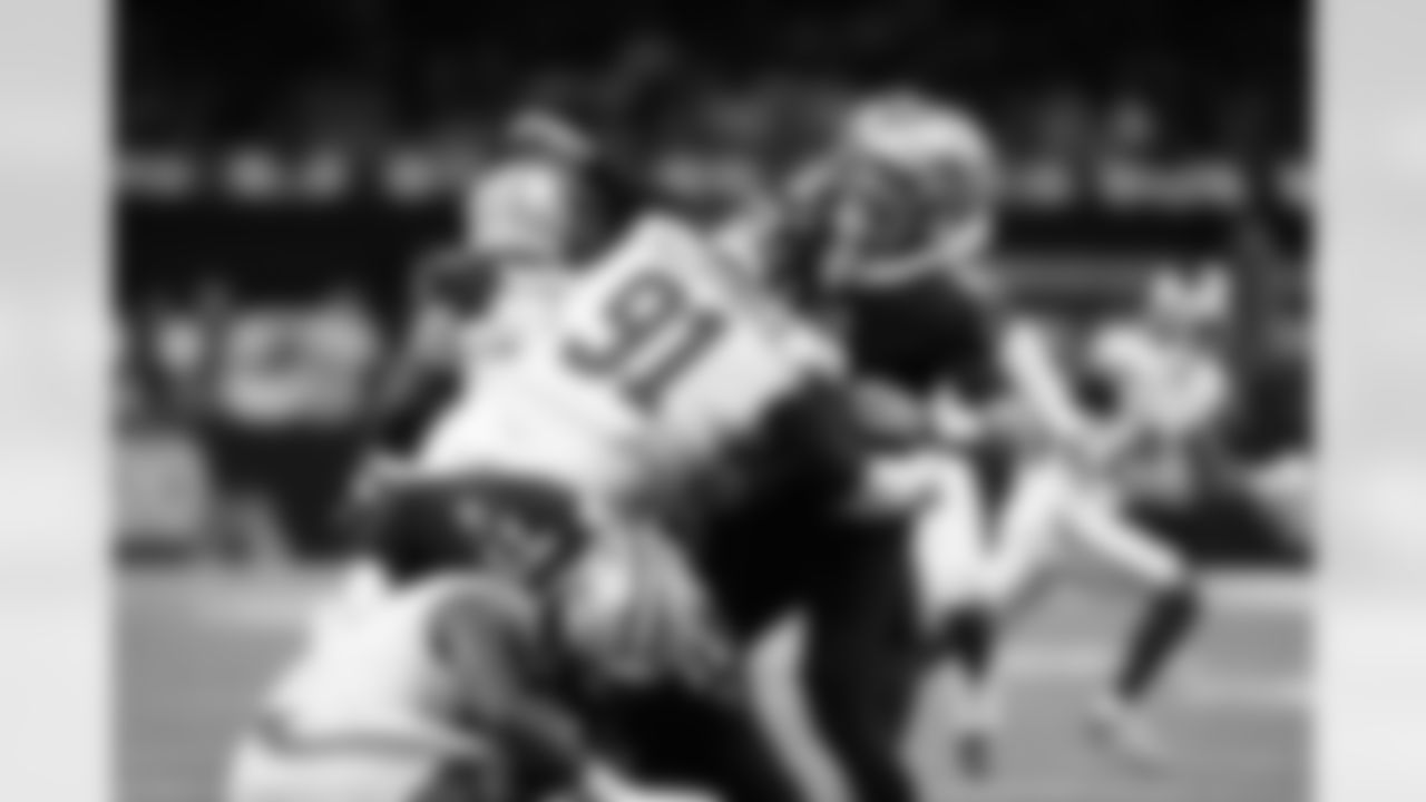 New York Giants defensive tackle Darius Alexander (91)