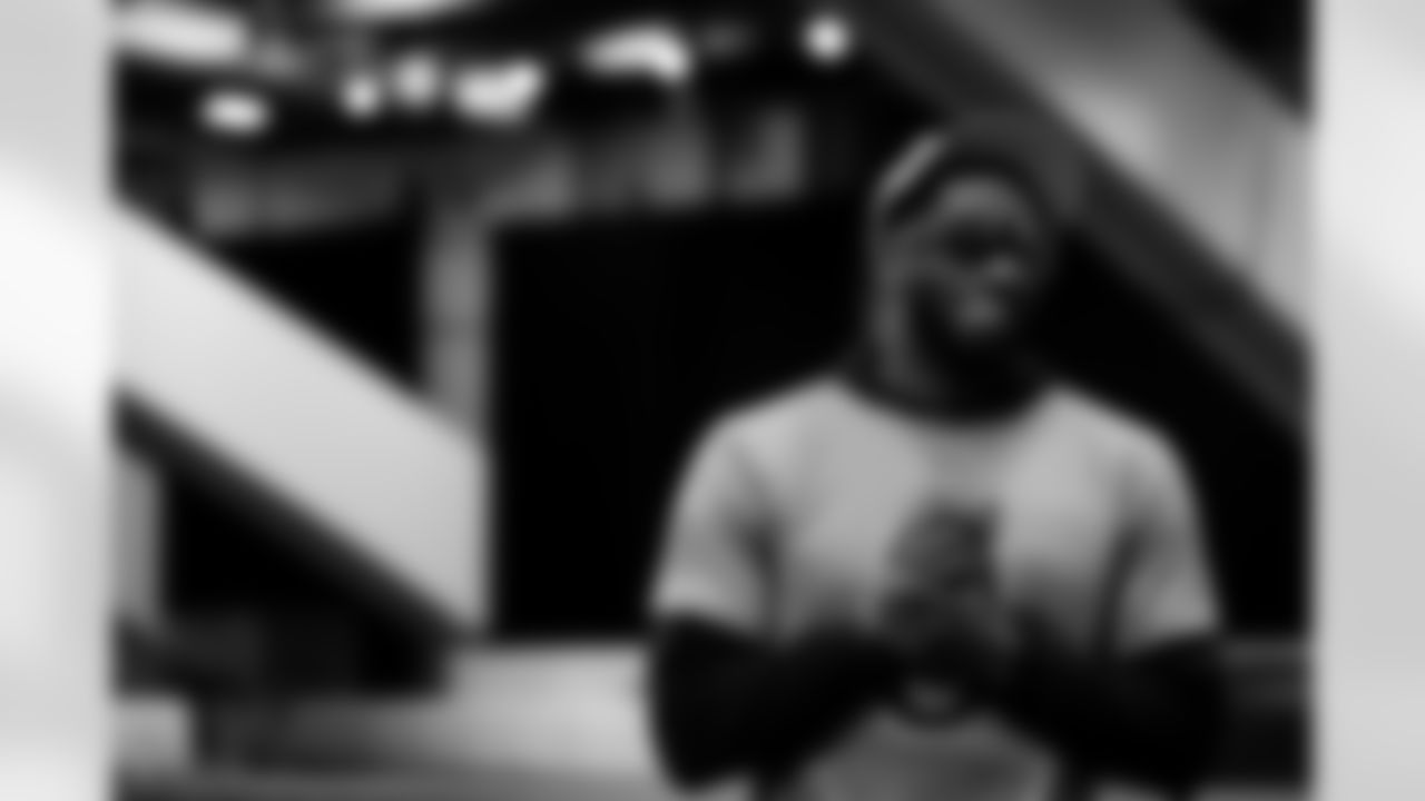 New York Giants linebacker Brian Burns (0) participates during a Pro Bowl team practice on Monday, February 2, 2026 in San Francisco. (Kara Durrette/NFL)