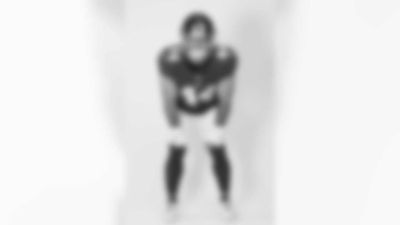 New York Giants running back Cam Skattebo (44) poses for a portrait during the NFLPA Rookie Premiere on Saturday, May 17, 2025 in Thousand Oaks, Calif. (Ben Liebenberg/NFL)