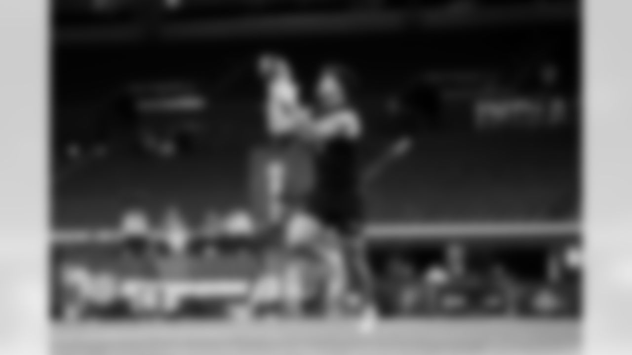 Texas Tech linebacker Jacob Rodriguez (21) participates in a drill during the 2026 NFL Scouting Combine on Thursday, February 26, 2026 in Indianapolis, Indiana. (Cooper Neill/NFL)