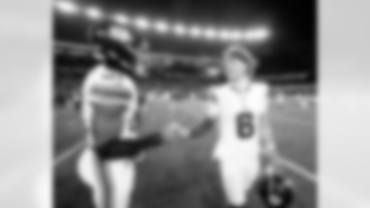 New York Giants at New England Patriots Week 13,New York Giants linebacker Abdul Carter (51),New York Giants quarterback Jaxson Dart (6)