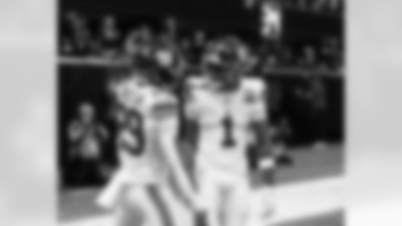 New York Giants running back Tyrone Tracy Jr. (29),New York Giants wide receiver Malik Nabers (1)