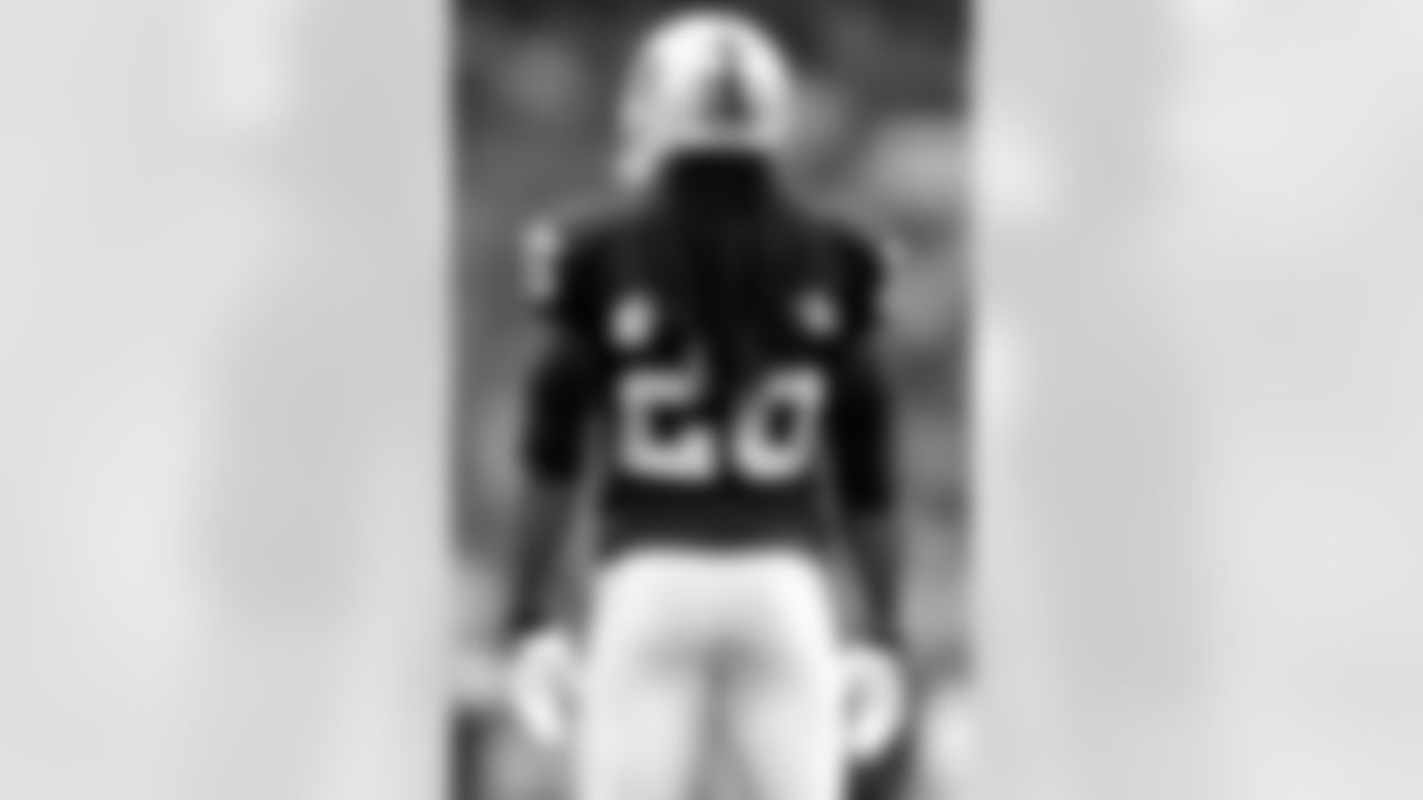 Oakland Raiders strong safety Usama Young (26) is seen during an NFL football game against the Miami Dolphins at Wembley Stadium on Sunday, Sept. 28, 2014 in London, England. Miami won 38-14. (AP Photo/Ben Liebenberg)