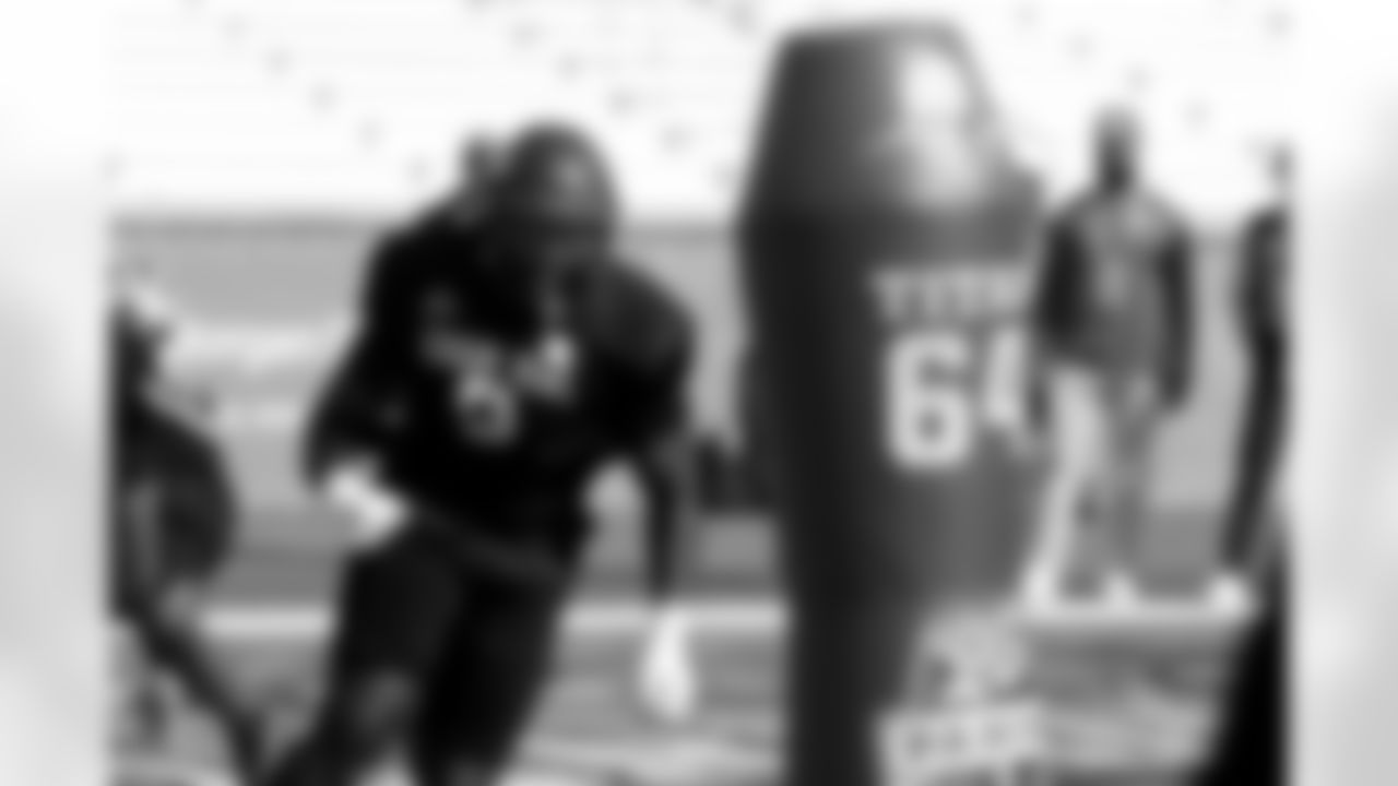 National team defensive lineman Darius Alexander of Toledo (9) runs through drills during practice for the Senior Bowl NCAA college football game, Wednesday, Jan. 29, 2025, in Mobile, Ala. (AP Photo/Butch Dill)