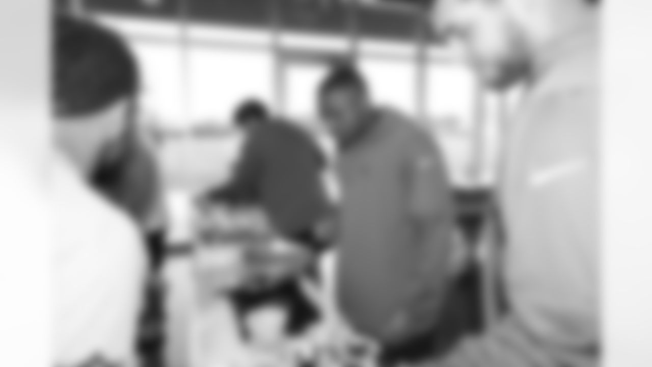 Jacksonville, Fla. — Jaguars defensive lineman B.J. Green II during the rookie cooking competition at the Miller Electric Center on June 3, 2025.