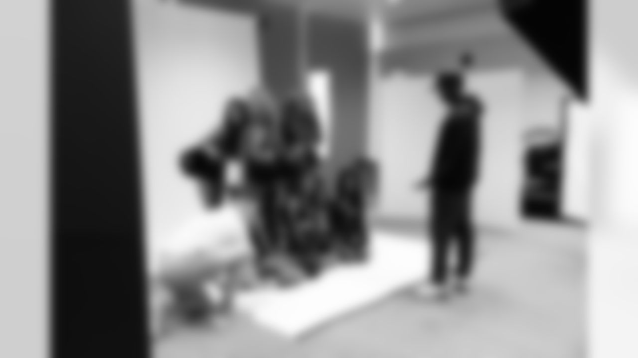 Jacksonville, Fla. — A behind-the-scenes image of The ROAR of the Jaguars poster photoshoot at the Miller Electric Center on June 22, 2025.