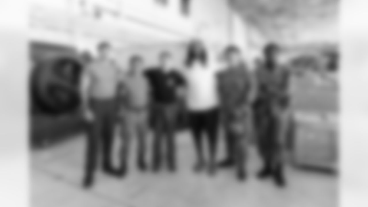 Jacksonville, Fla. — Jaguars players and legends visits Naval Air Station Jacksonville on November 5, 2024.