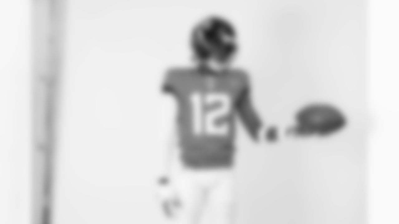 Jacksonville Jaguars defensive back and wide receiver Travis Hunter (12) poses for a portrait during the NFLPA Rookie Premiere on Saturday, May 17, 2025 in Thousand Oaks, Calif. (Ben Liebenberg/NFL)