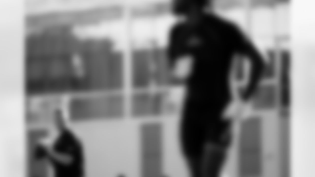 Jacksonville, Fla. — Jaguars quarterback Mac Jones during voluntary offseason workouts at the Miller Electric Center on April 24, 2024.
