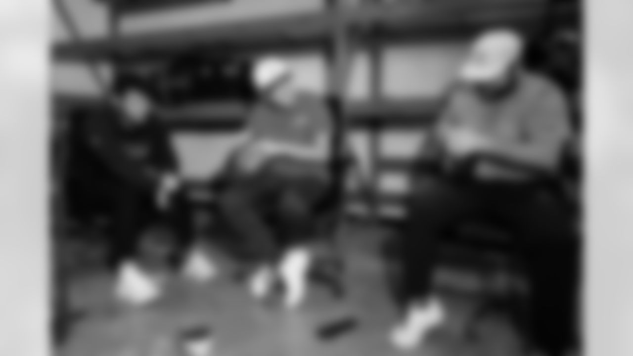 Jacksonville, Fla. — Jaguars football equipment staff prepare America 250 commemorative footballs at the Miller Electric Center on December 29, 2025.