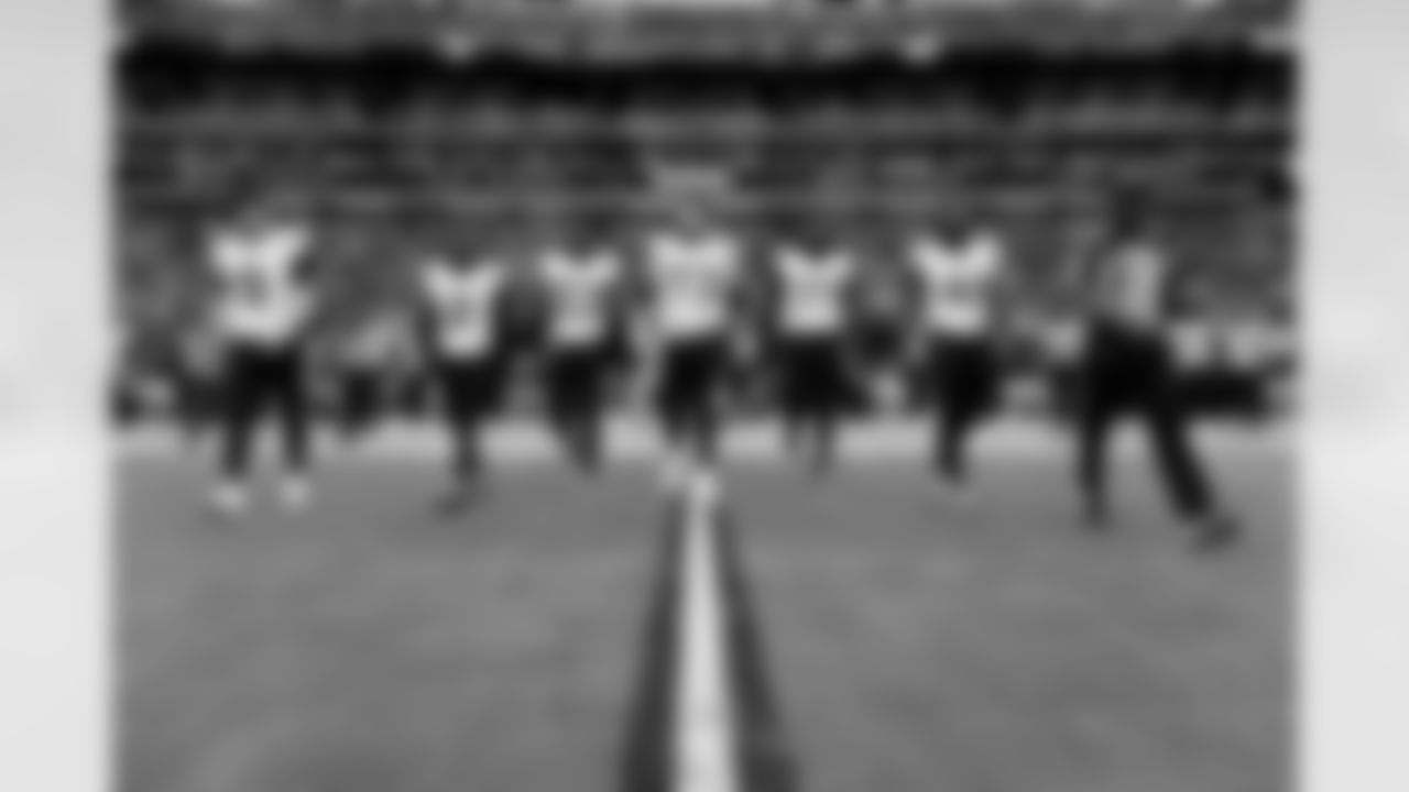 Jacksonville Jaguars vs Las Vegas Raiders

P Logan Cooke (9), CB Jourdan Lewis (2), LB Foyesade Oluokun (23), OL Robert Hainsey (73), OL Anton Harrison (77), and DE Josh Hines-Allen (41)