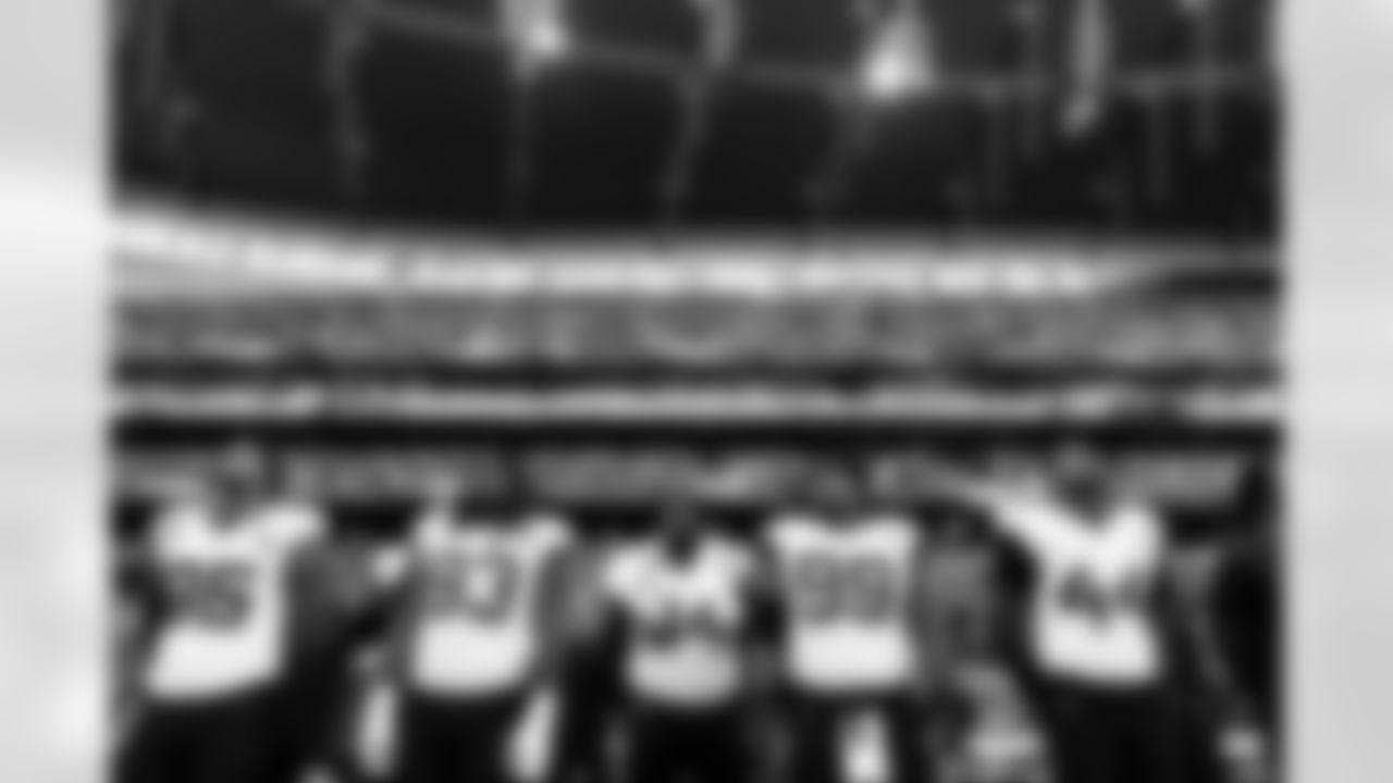 Jacksonville Jaguars vs Buffalo Bills
DL Roy Robertson-Harris (95), Angelo Blackson (90), Tyler Lacy (93), Folorunso Fatukasi (94), Jeremiah Ledbetter (99) and OLB Travon Walker (44)