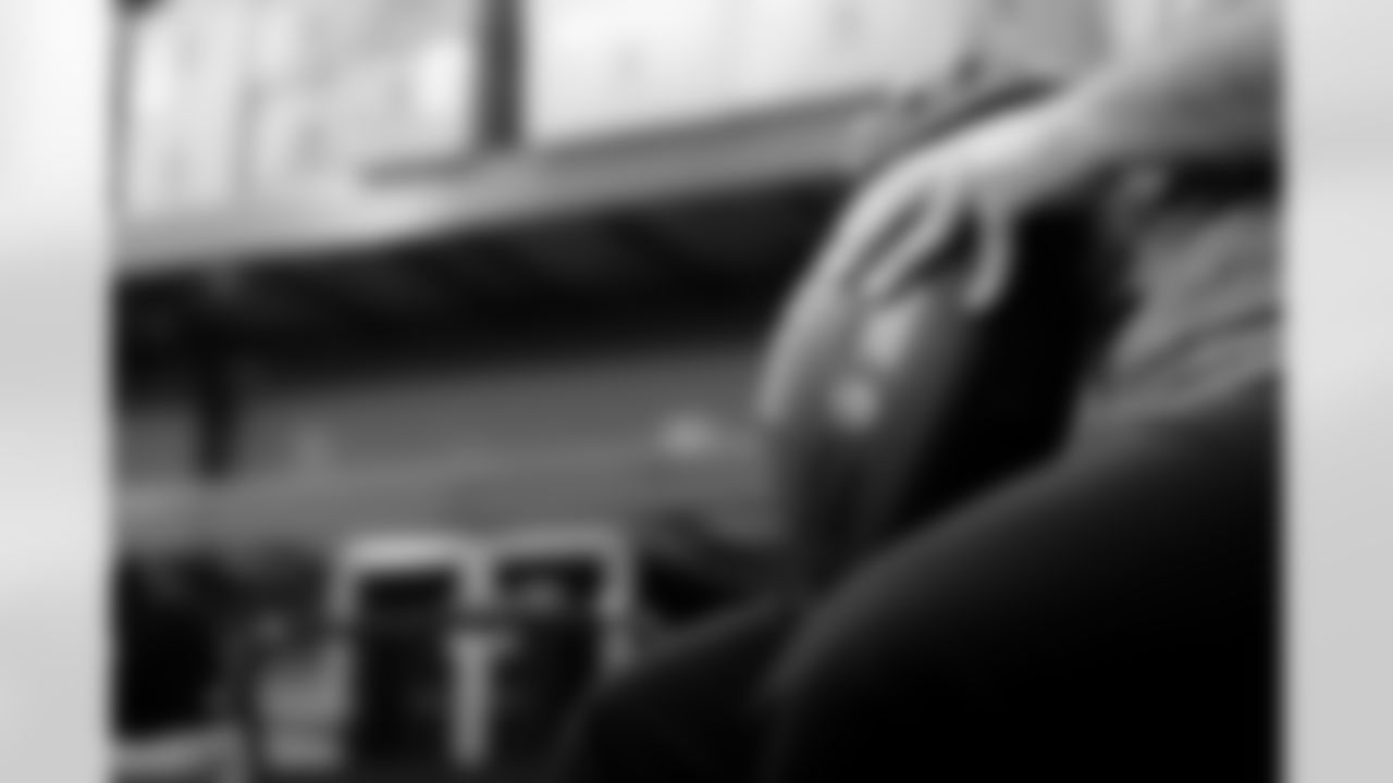 Jacksonville, Fla. — Jaguars football equipment staff prepare America 250 commemorative footballs at the Miller Electric Center on December 29, 2025.