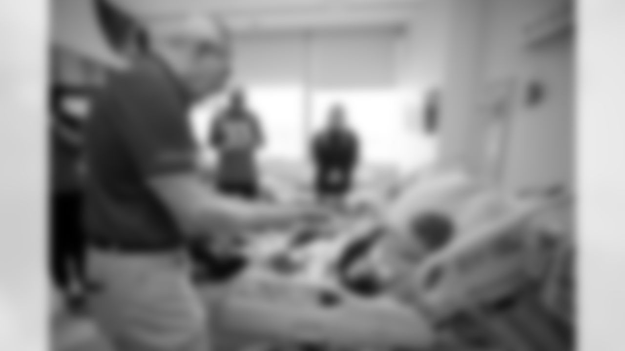 Jacksonville, Fla. – An image from a Wolfson Children's Hospital visit with Jaguars Legend Tom Coughlin on October 1, 2024.