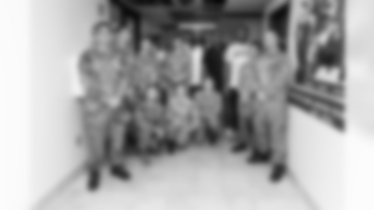 Jacksonville, Fla. — Jaguars players and legends visits Naval Air Station Jacksonville on November 5, 2024.