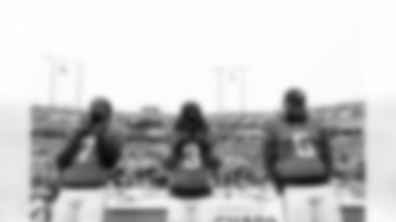 Jacksonville Jaguars vs Indianapolis Colts

WR Brian Thomas Jr. (7), WR Jakobi Meyers (3) and WR Dyami Brown (5)