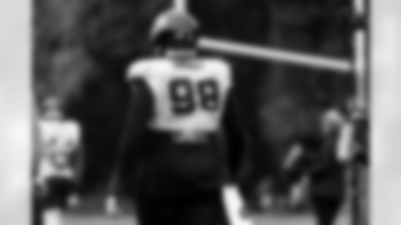Watford, U.K. — Jaguars defensive end Dawuane Smoot (98) during practice at The Grove on October 16, 2025.