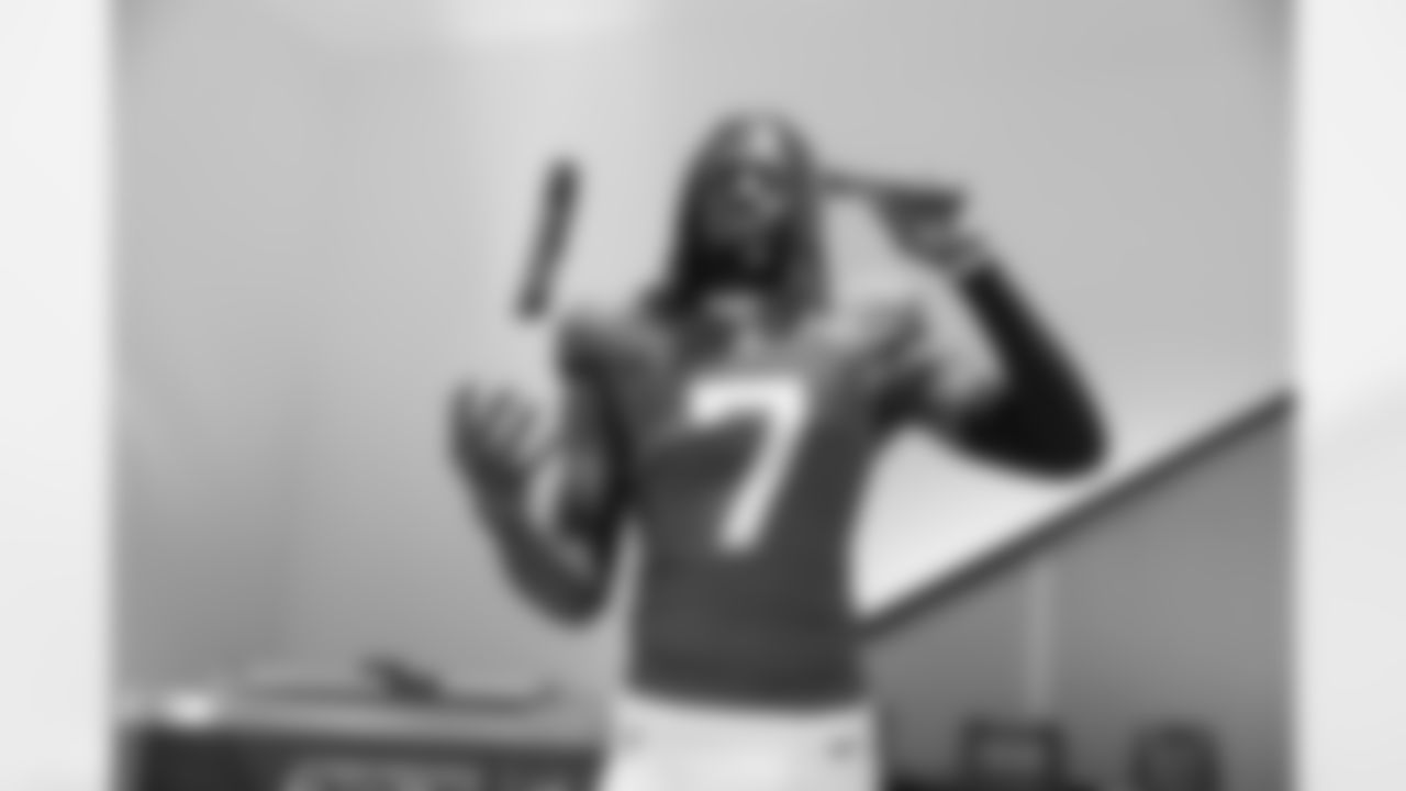 Jacksonville, Fla. — A behind-the-scenes image of wide receiver Brian Thomas Jr. (7) during media day at EverBank Stadium on Monday, June 8, 2025.