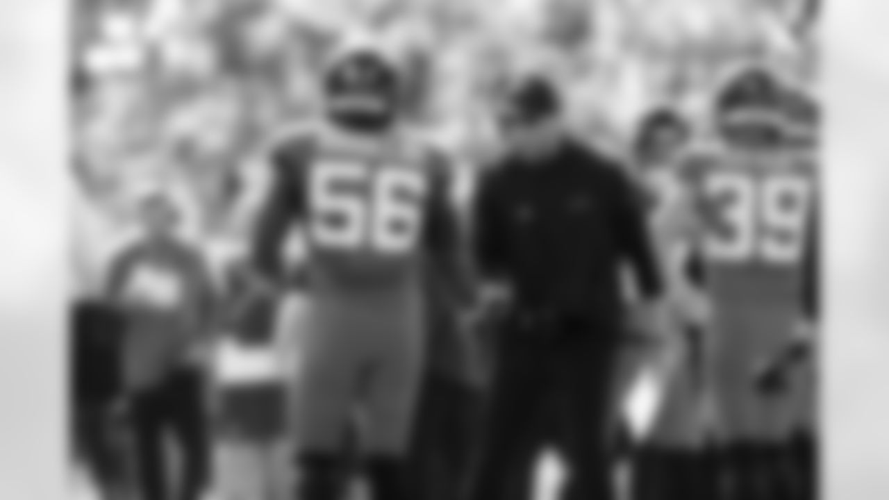 Jacksonville Jaguars vs Los Angeles Chargers
LB Yasir Abdullah (56) and HC Liam Coen